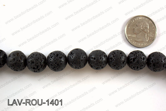 Black Lava Round 14mm LAV-ROU-1401