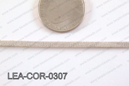 Leatherette Cord Beige 3mm LEA-COR-0307