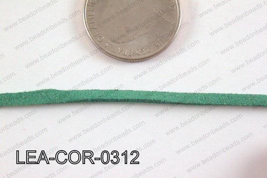 Leatherette Cord Green 3mm LEA-COR-0312