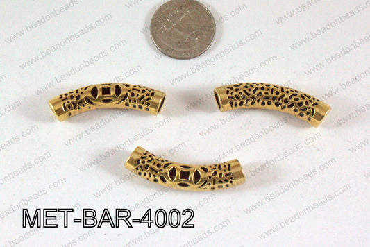 Metal Bar Gold 40x10mm MET-BAR-4002