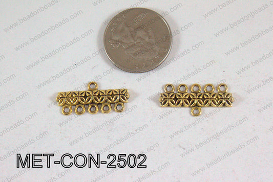 5 Hole Connector 25x12mm MET-CON-2502