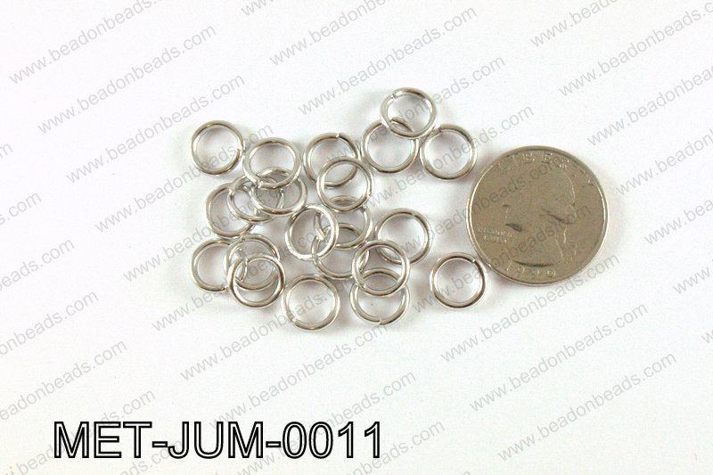 10MM Dark Silver open Jump ring MET-JUM-0011