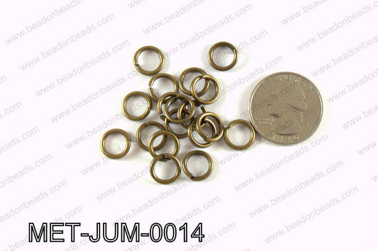 10MM Bronze open Jump ring MET-JUM-0014