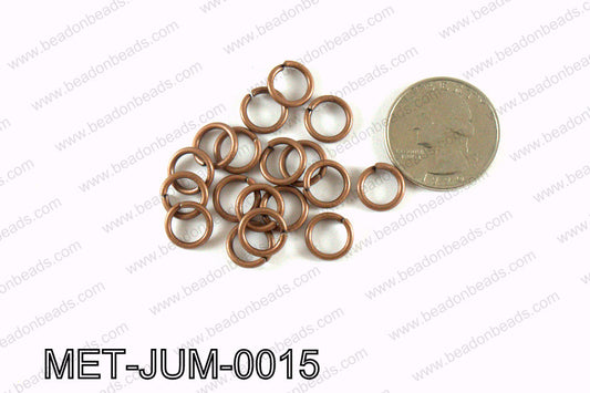 10MM Copper open Jump ring MET-JUM-0015