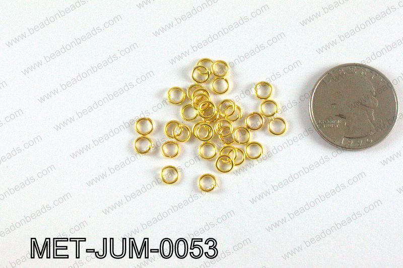 5MM Gold open Jump ring MET-JUM-0053