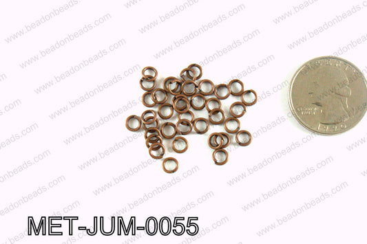 5MM Copper open Jump ring MET-JUM-0055