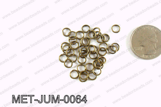 6MM Bronze open Jump ring MET-JUM-0064