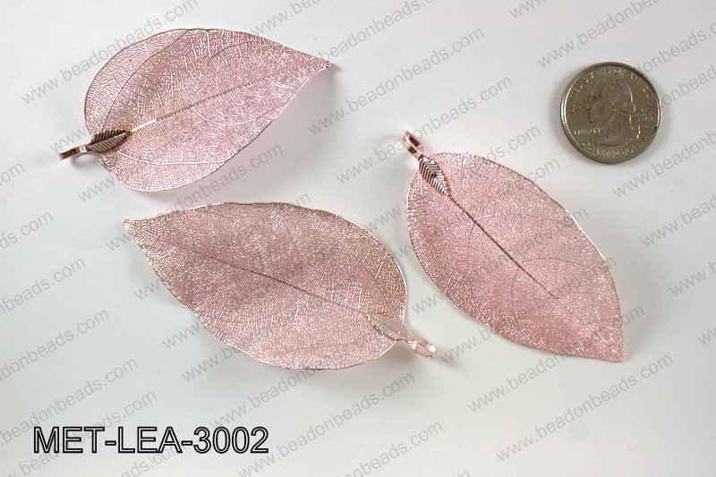 Electroplated copper leaf, 30x60mm MET-LEA-3002