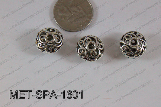 Filligree Spacer Silver 10x16mm MET-SPA-1601