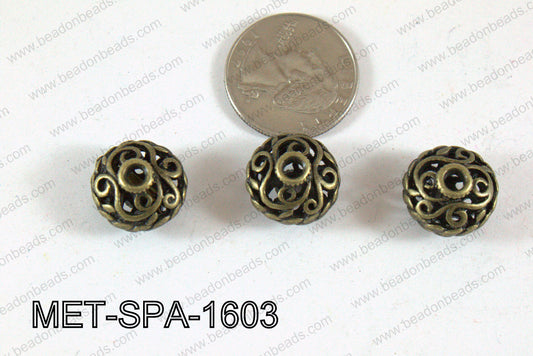 Filligree Spacer Bronze 10x16mm MET-SPA-1603
