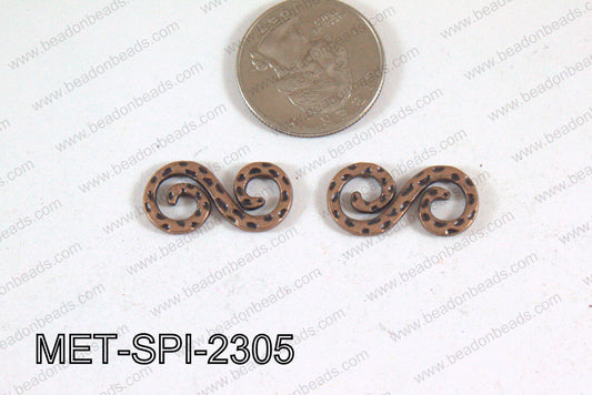 Spiral Connector Copper 23x12mm MET-SPI-2305