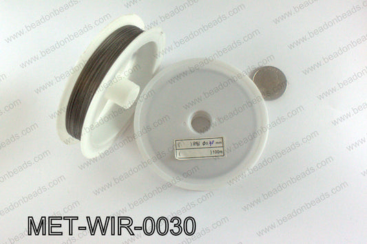 Gray Steel beading wire 0.30mm MET-WIR-0030