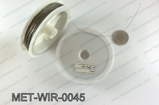 Gray Steel beading wire 0.45mm MET-WIR-0045
