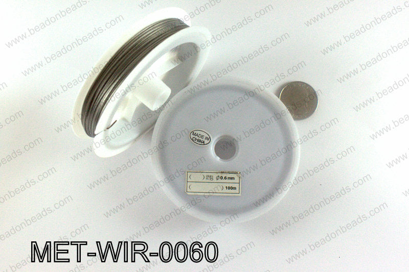 Gray Steel beading wire 0.60mm MET-WIR-0060