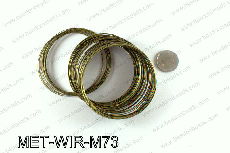 Memory wire, Large size 0.6x70, Bronze MET-WIR-M73