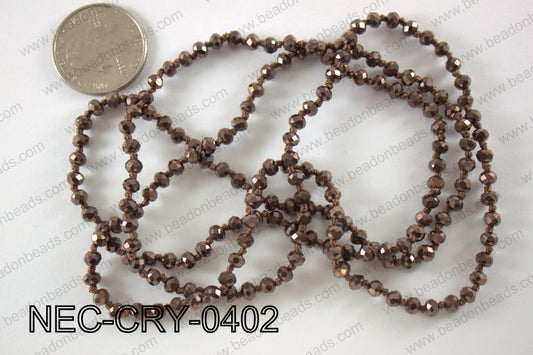 4mm crystal necklace NEC-CRY-0402