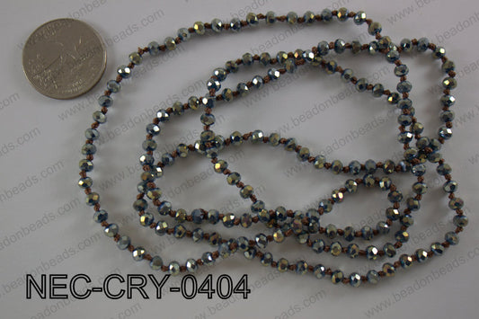 4mm crystal necklace NEC-CRY-0404