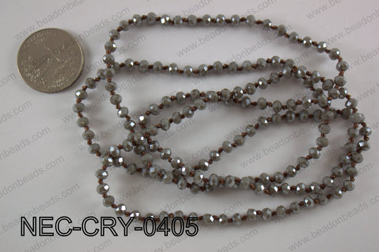 4mm crystal necklace NEC-CRY-0405