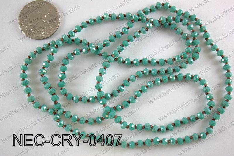4mm crystal necklace NEC-CRY-0407