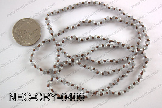 4mm crystal necklace NEC-CRY-0409