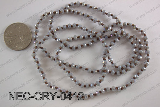 4mm crystal necklace NEC-CRY-0412