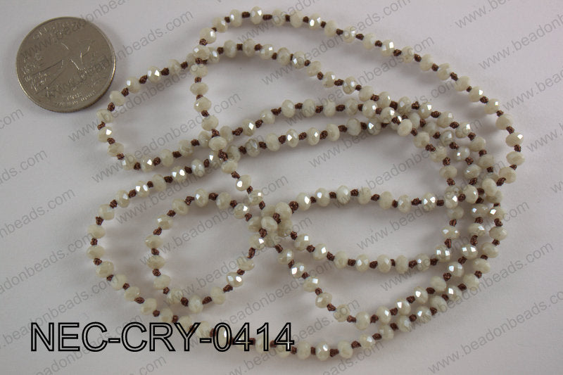 4mm crystal necklace NEC-CRY-0414