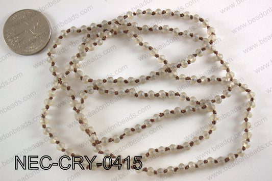 4mm crystal necklace NEC-CRY-0415