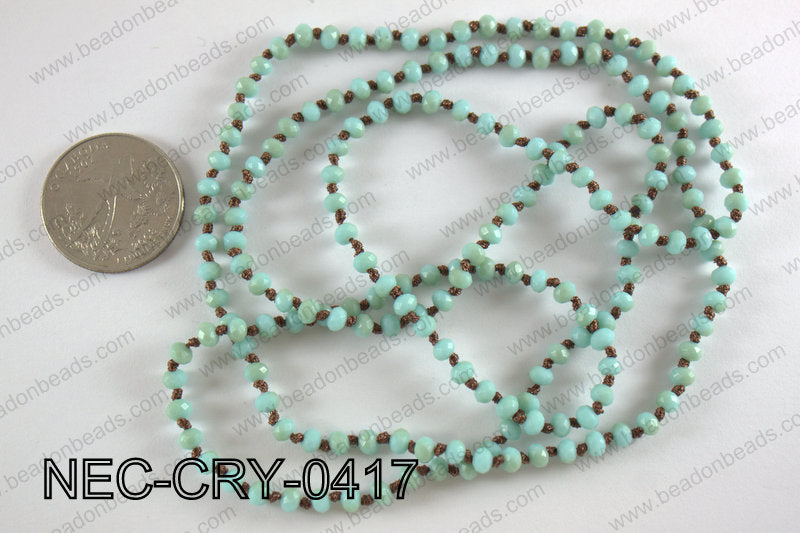 4mm crystal necklace NEC-CRY-0417
