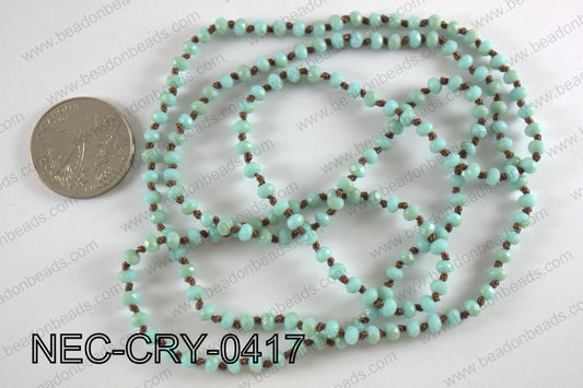 4mm crystal necklace NEC-CRY-0417