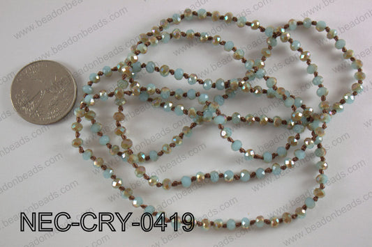 4mm crystal necklace NEC-CRY-0419
