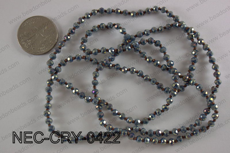 4mm crystal necklace NEC-CRY-0422