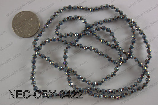 4mm crystal necklace NEC-CRY-0422