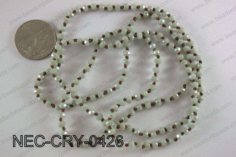 4mm crystal necklace NEC-CRY-0426