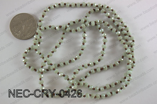 4mm crystal necklace NEC-CRY-0426