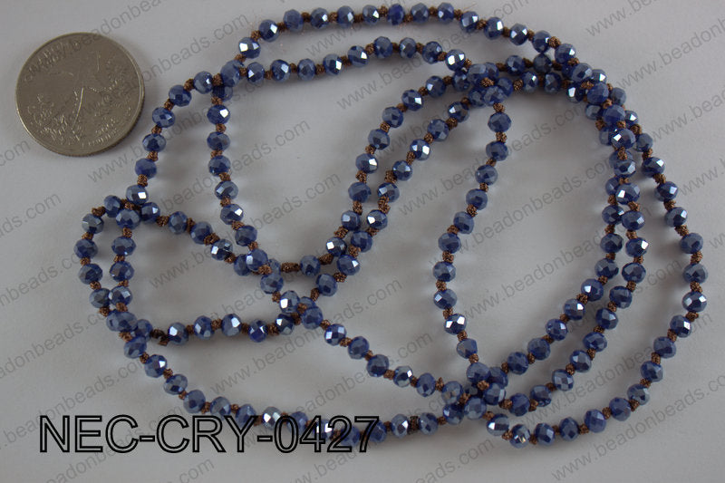 4mm crystal necklace NEC-CRY-0427