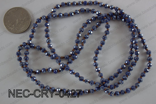 4mm crystal necklace NEC-CRY-0427