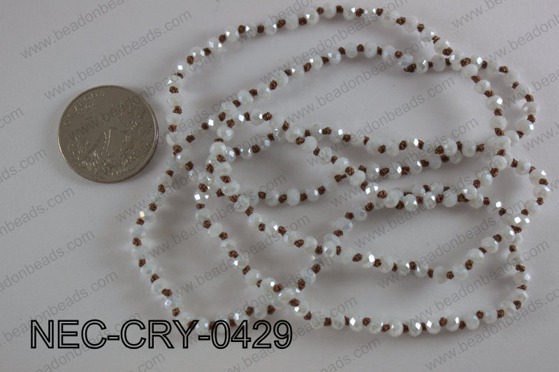 4mm crystal necklace NEC-CRY-0429