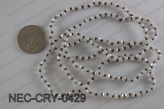 4mm crystal necklace NEC-CRY-0429