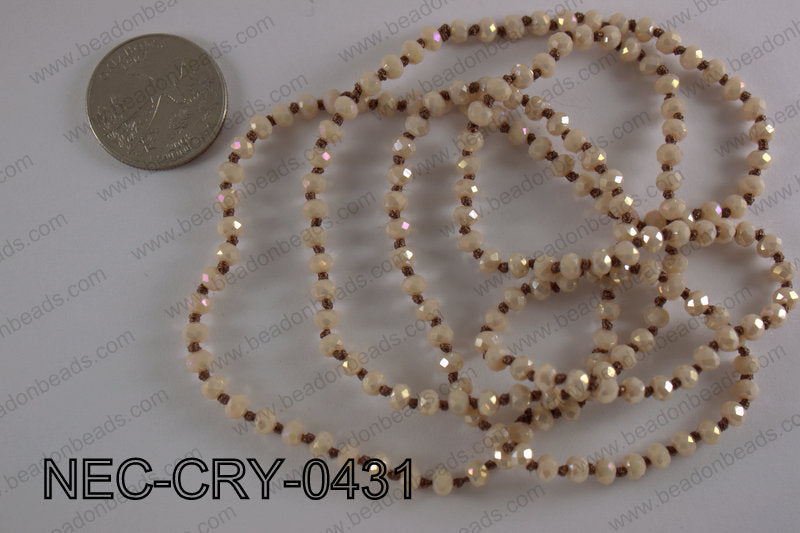 4mm crystal necklace NEC-CRY-0431