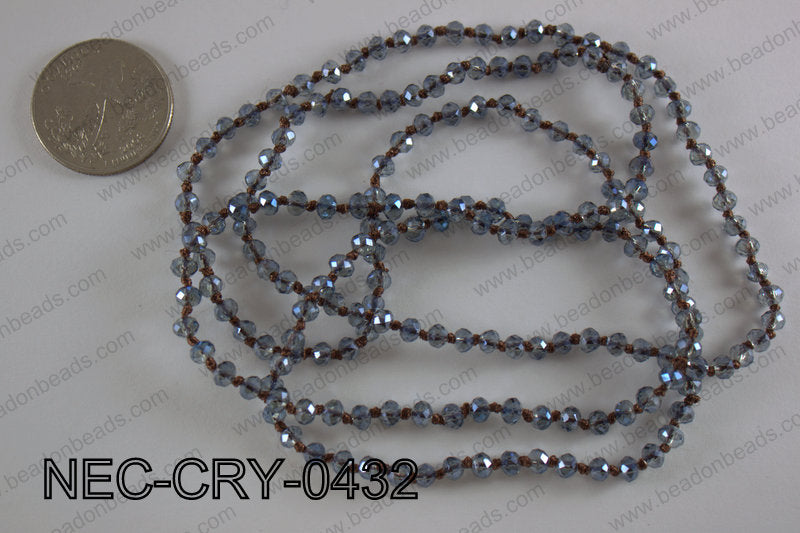 4mm crystal necklace NEC-CRY-0432