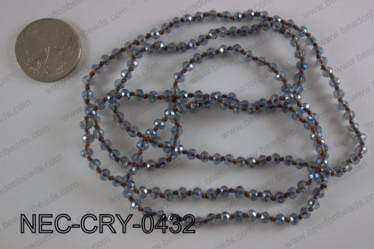 4mm crystal necklace NEC-CRY-0432