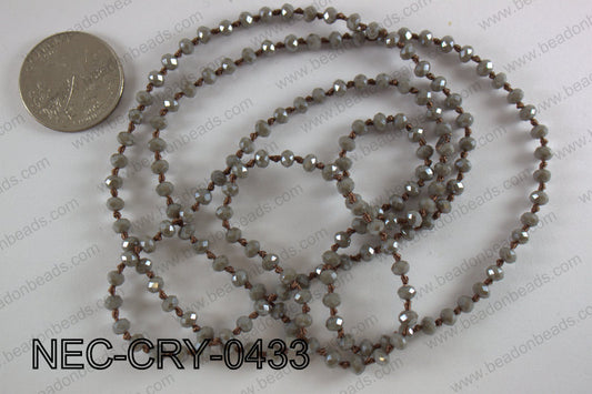 4mm crystal necklace NEC-CRY-0433