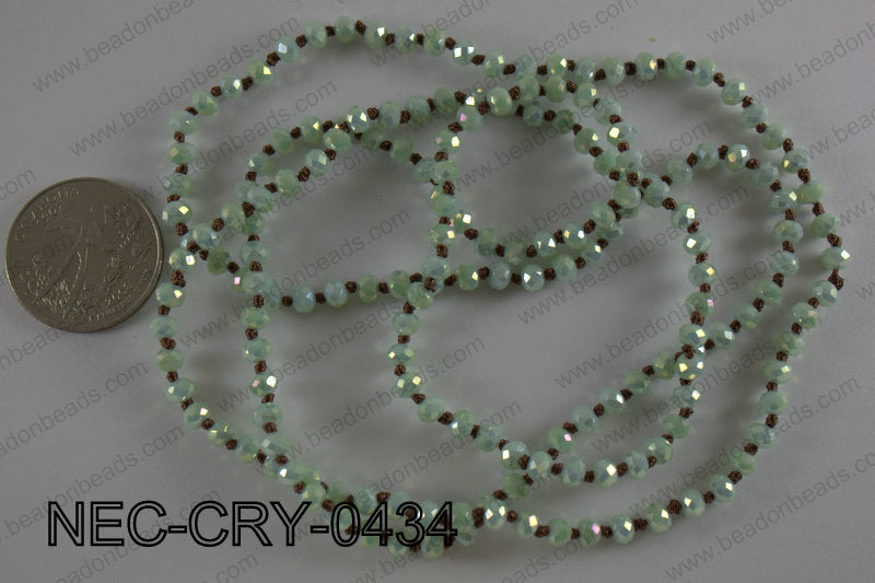 4mm crystal necklace NEC-CRY-0434