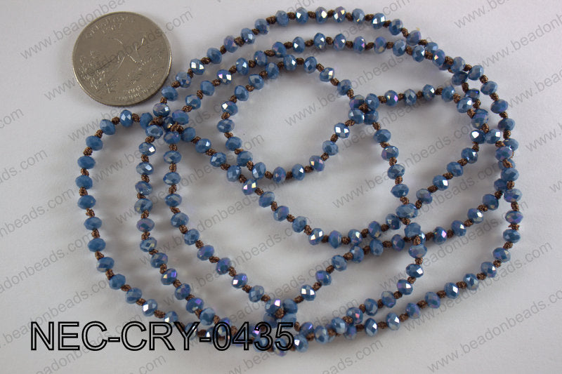 4mm crystal necklace NEC-CRY-0435