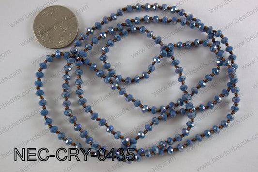 4mm crystal necklace NEC-CRY-0435