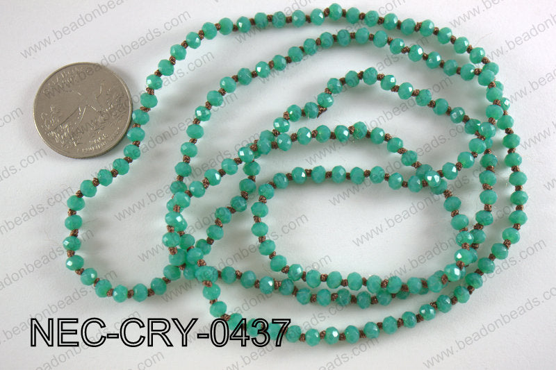4mm crystal necklace NEC-CRY-0437