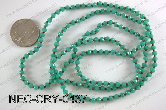 4mm crystal necklace NEC-CRY-0437