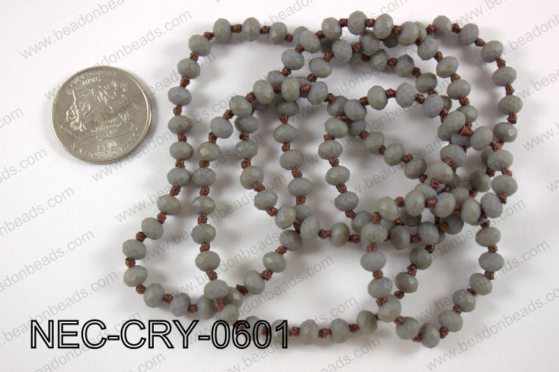 6mm crystal necklace NEC-CRY-0601
