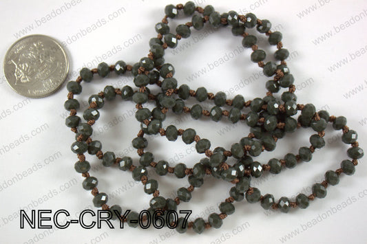 6mm crystal necklace NEC-CRY-0607