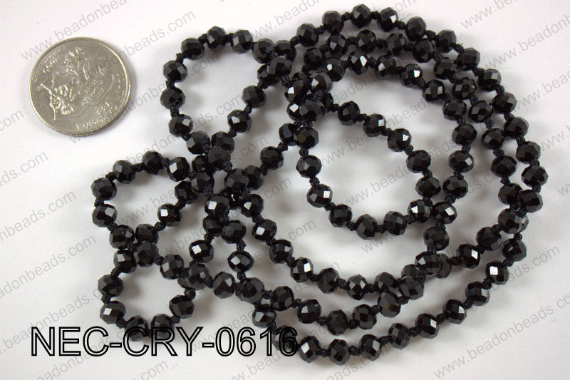 6mm crystal necklace NEC-CRY-0616